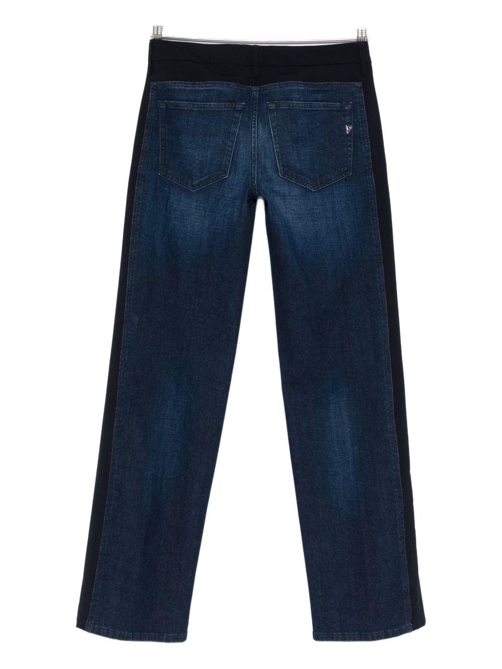 Jeans blu con inserti DP821DS0345LQ1DDM 800 DONDUP