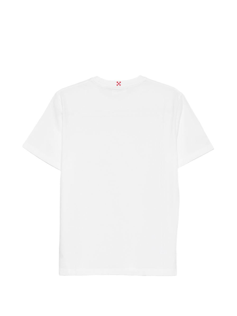 T-shirt in cotone organico con ricamo POT0001 04299L MC2 SAINT BARTH