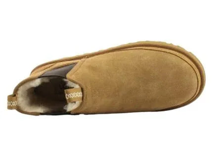 Stivaletti Chelsea Uomo in Pelle con Interno in Lana - Preludio Moda