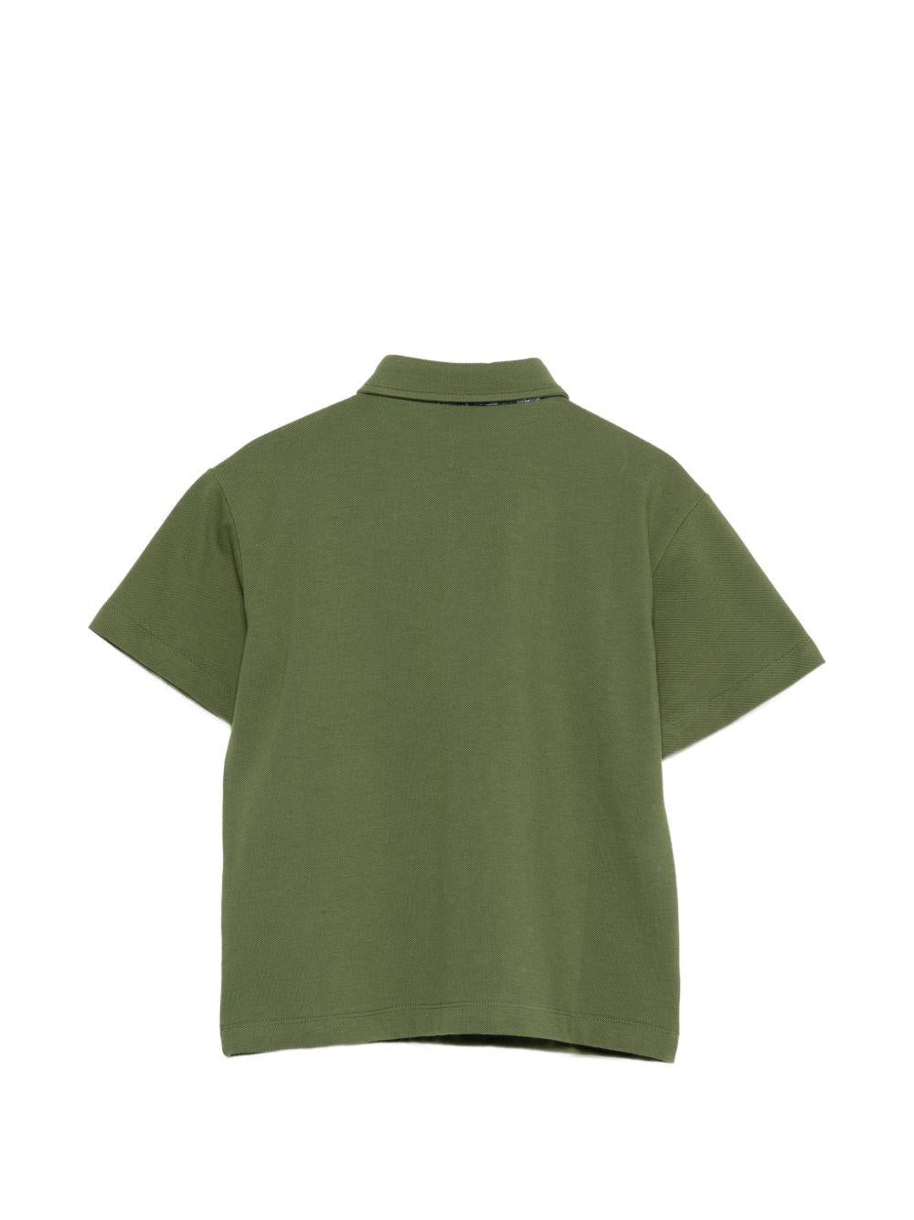 Polo verde con logo ricamato GY8P01Z0022 721 ETRO KIDS