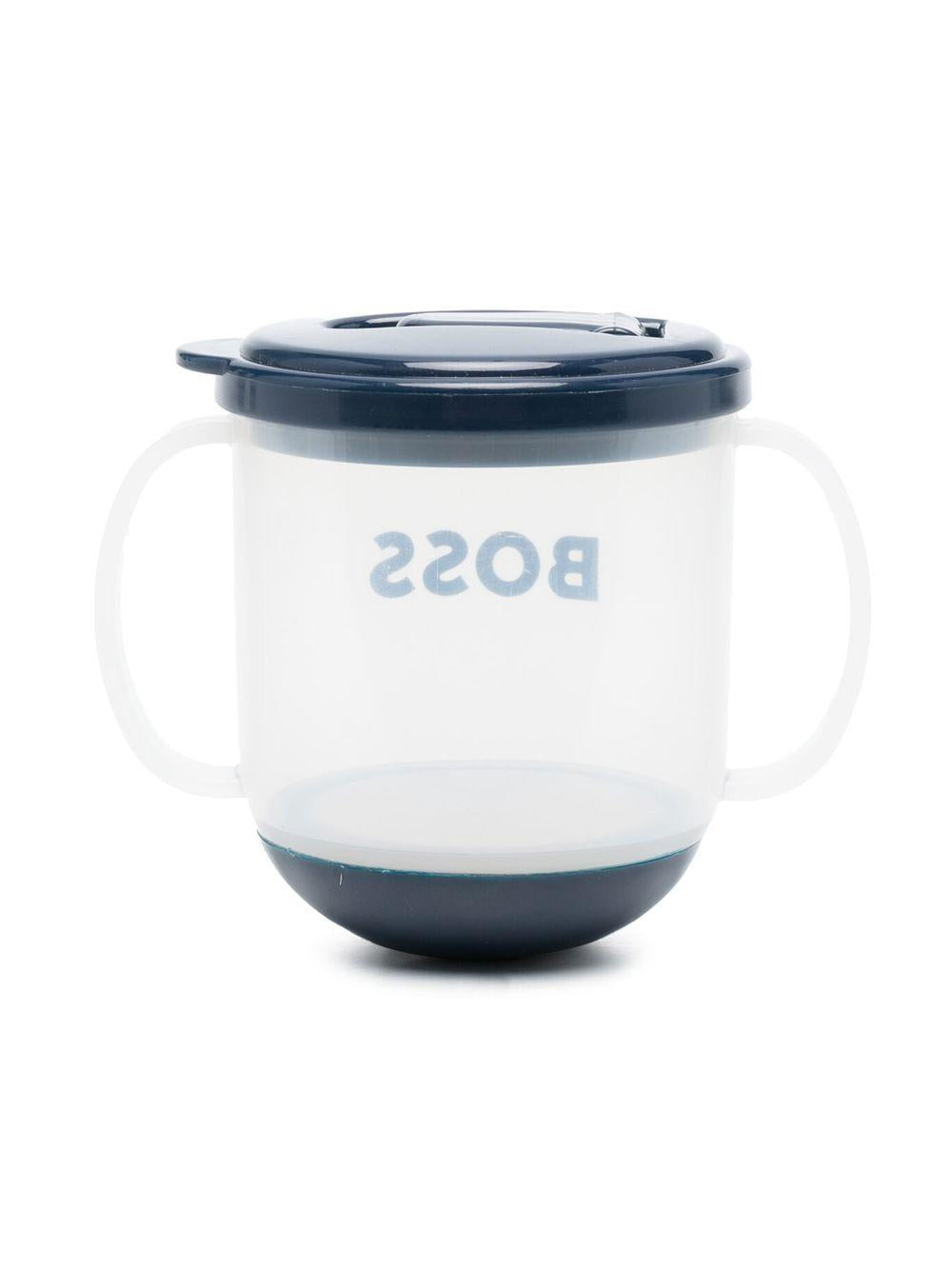 Bicchiere trasparente/blu neonato
