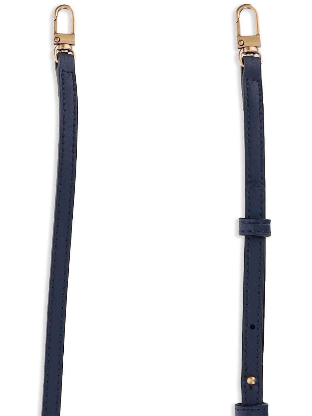 Borsa a tracolla blu/oro con zip e tracolla staccabile 104277A0F1 G08Q PINKO