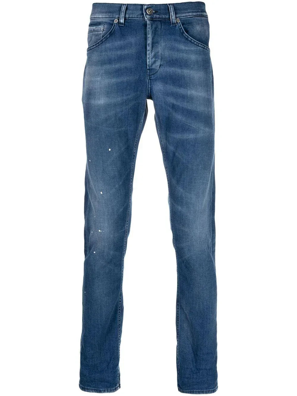 Jeans blu con schizzi di pittura - Preludio Moda