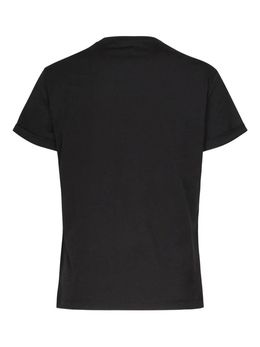 DONDUP T-shirt nera con logo frontale Made in Italy - Preludio Moda