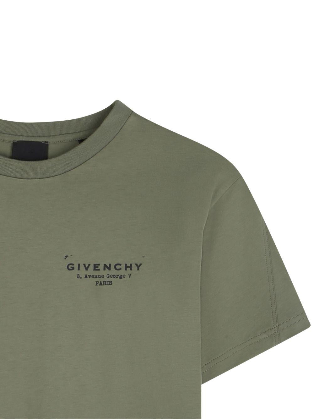 T-shirt girocollo in cotone H31075 645 GIVENCHY KIDS