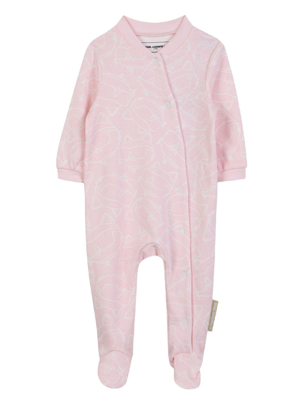 Pigiama con Stampa Choupette e Accessori Coordinati Z30968 N74 KARL LAGERFELD KIDS