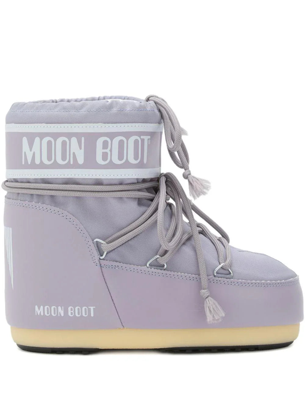 Moon Boot Kids Stivali con lacci con logo Icon Low Lilac - Preludio Moda