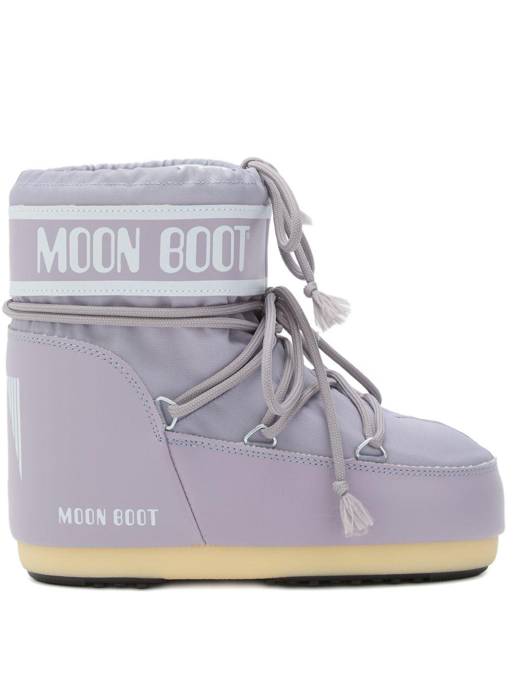 Moon Boot Kids Stivali con lacci con logo Icon Low Lilac 80D1409340 H032 MOON BOOT