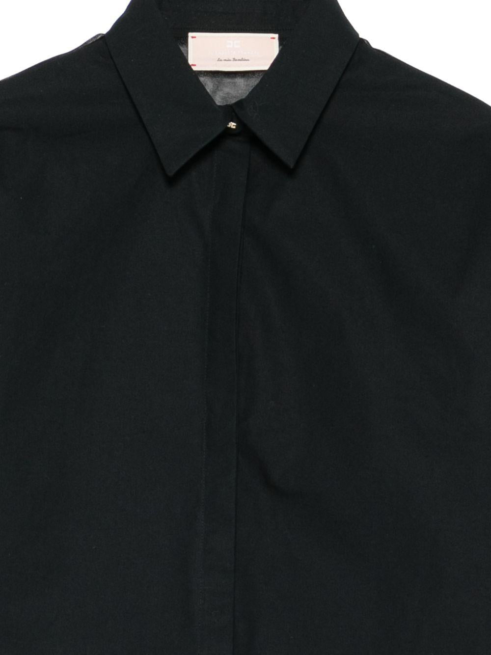 Camicia in cotone con maniche trasparenti EFCA279CA235 N000 ELISABETTA FRANCHI KIDS