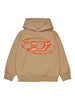 Felpa con Cappuccio e Logo Oval D