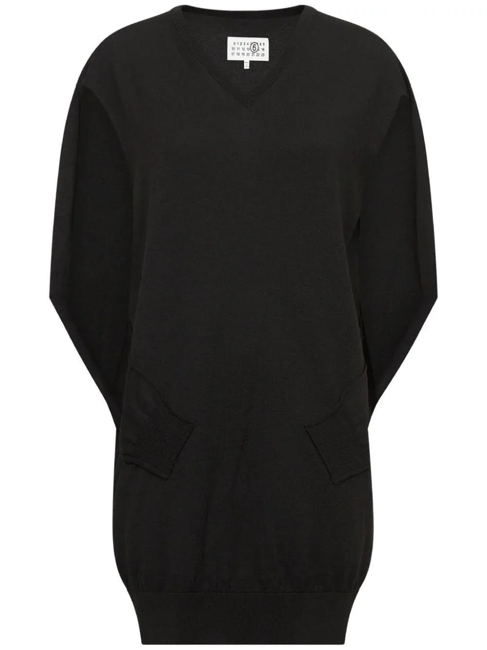 Abito nero maniche a pipistrello - Preludio Moda