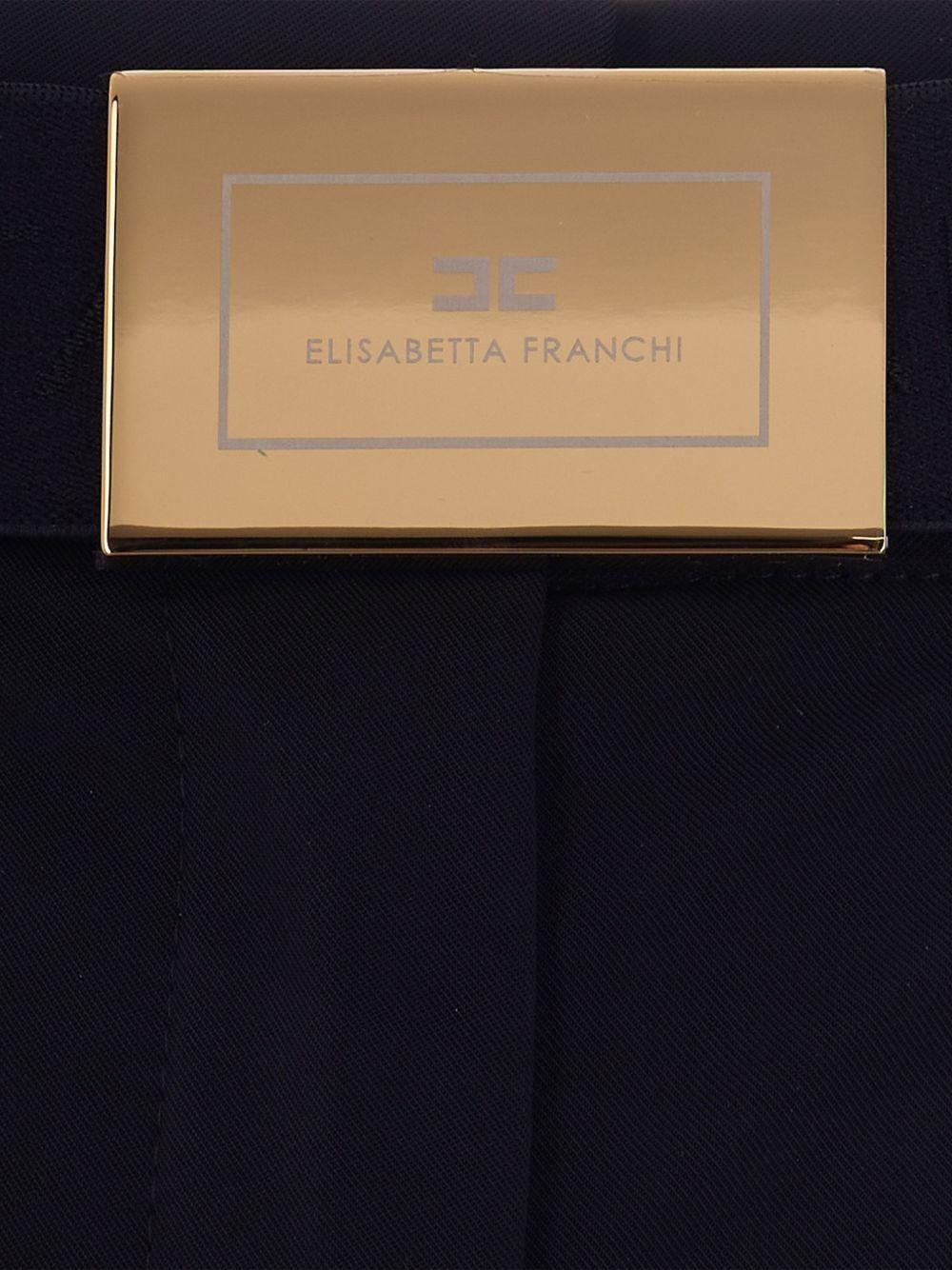 Pantaloni a gamba dritta con cintura PA17261E2 110 ELISABETTA FRANCHI