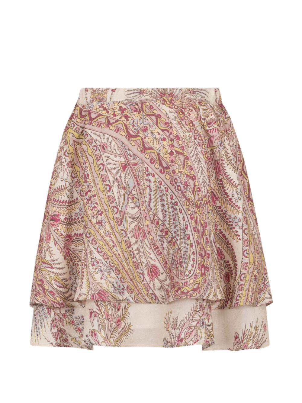 Gonna a balze con stampa paisley GY7A10S0221 106RS ETRO KIDS