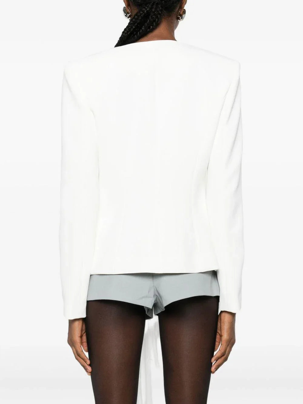 Giacca con Drappeggio e Decorazioni con Perline - Preludio Moda