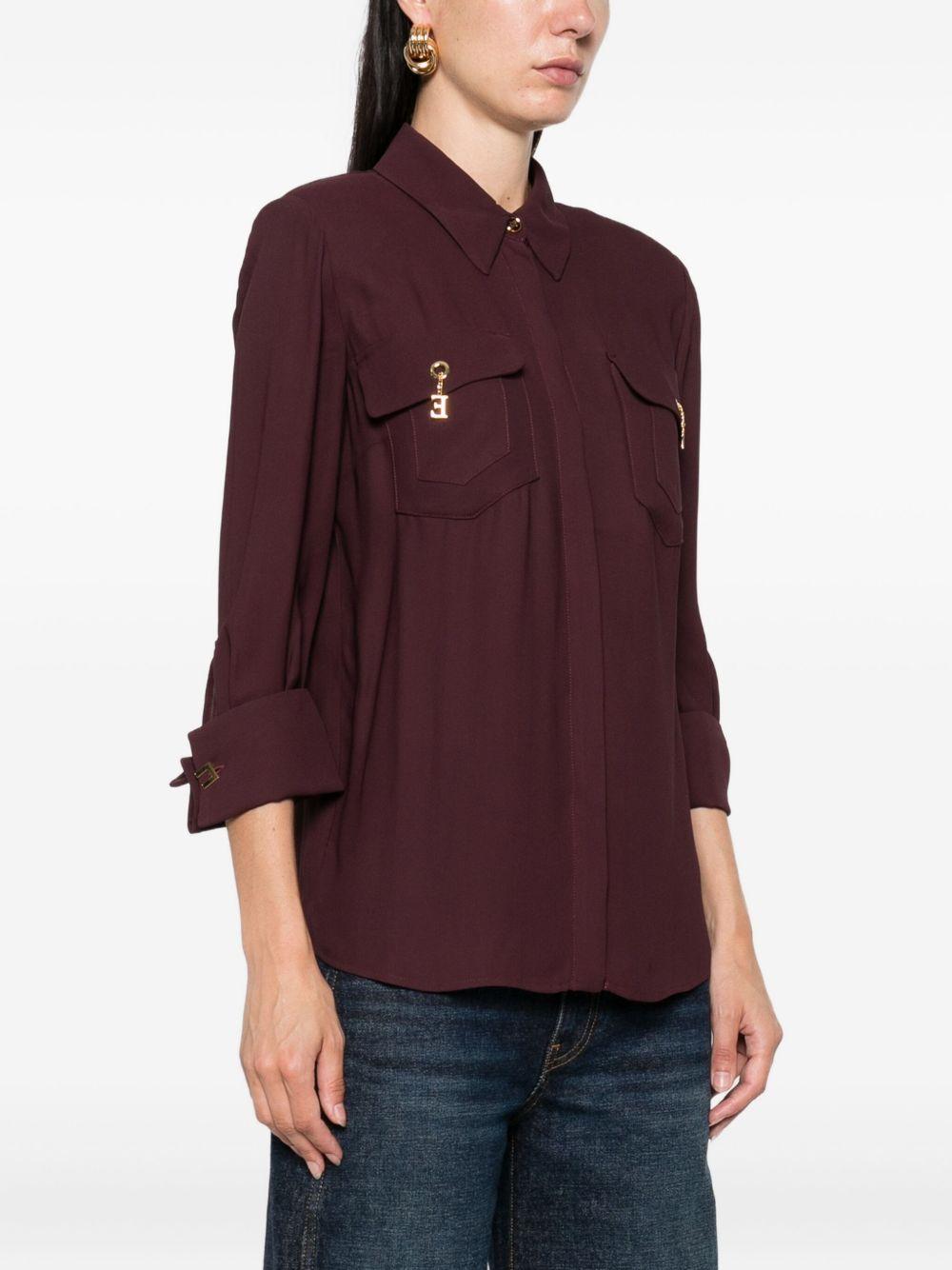 Camicia Maniche Lunghe con Dettagli Ciondolo CA12256E2 EA4 ELISABETTA FRANCHI