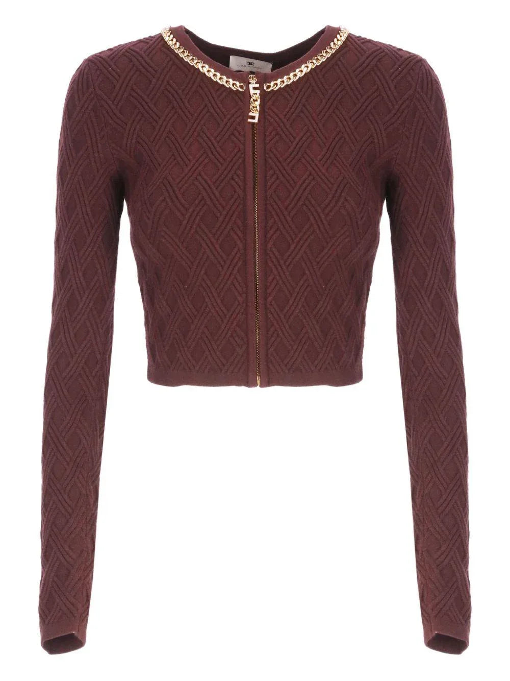 Maglione Crop con Zip Frontale - Preludio Moda