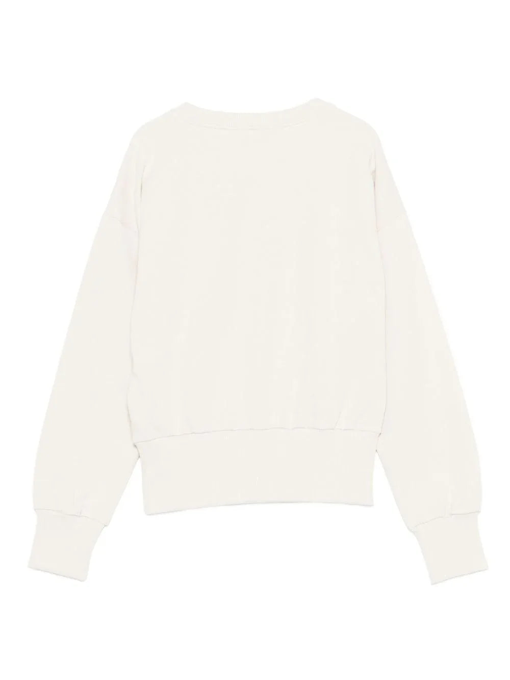 Felpa Beige con Logo Ricamato - Preludio Moda