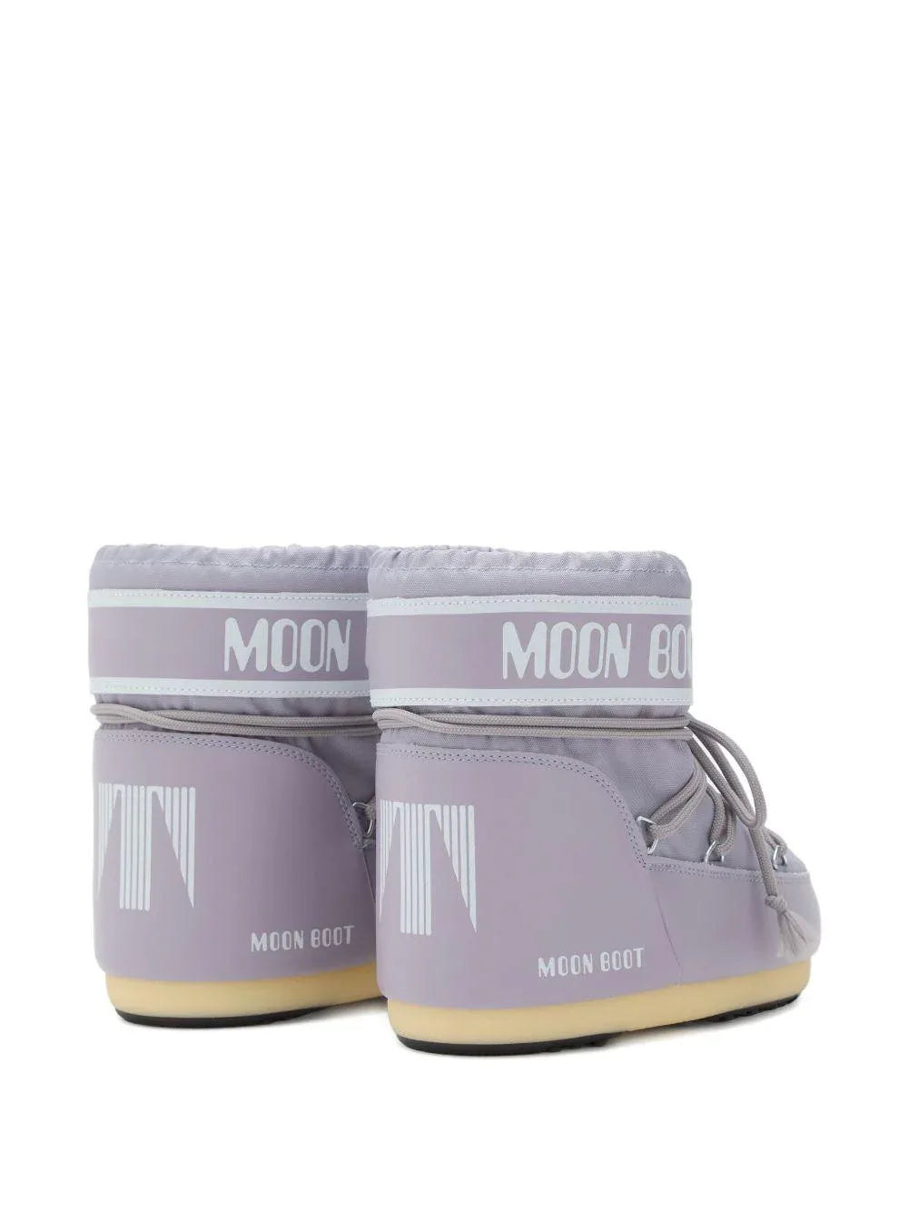 Moon Boot Kids Stivali con lacci con logo Icon Low Lilac - Preludio Moda