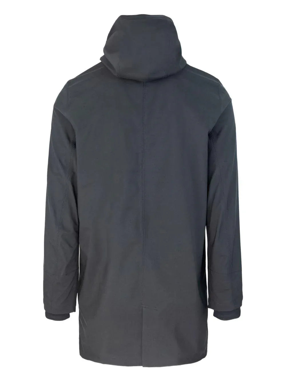 Cappotto Tommy nero con cappuccio e zip - Preludio Moda