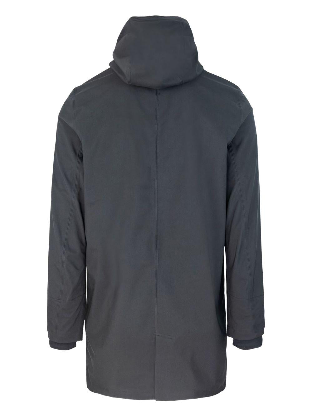 Cappotto Tommy nero con cappuccio e zip K7126WW A3C K-WAY