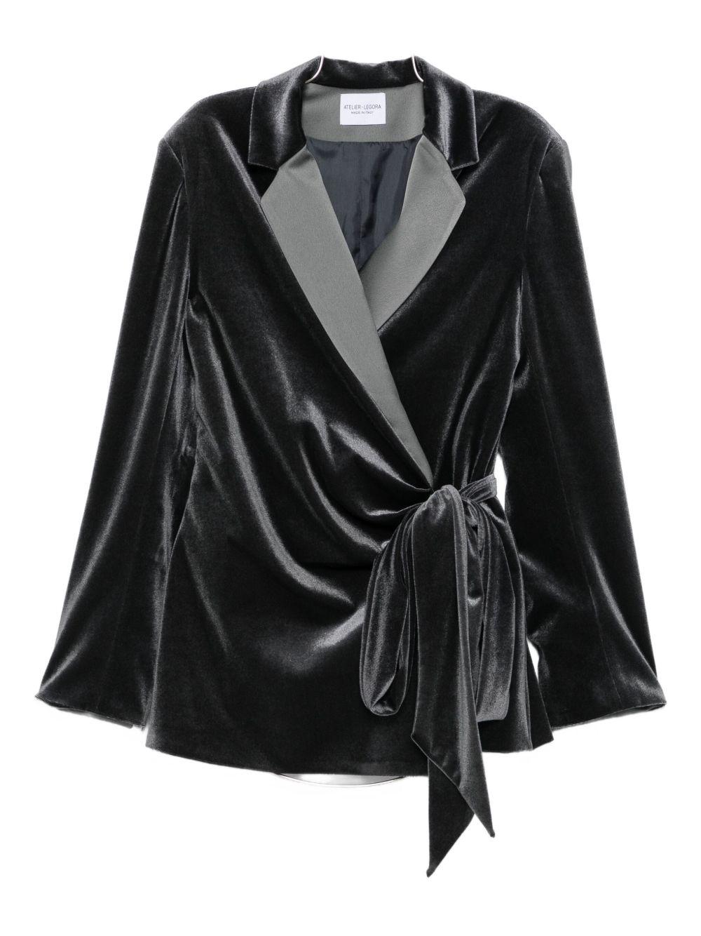 Blazer con Nodo alla Vita AT138 GRIGIO ALESSANDRO LEGORA