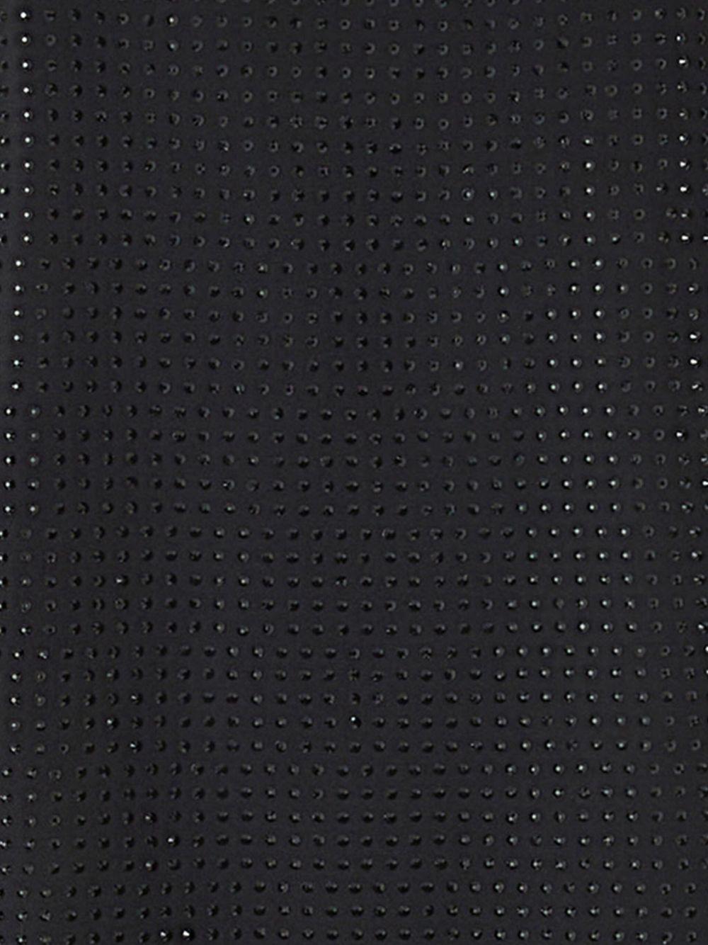 Abito corto nero con scollo quadrato e decorazione 105927A287 Z99 PINKO