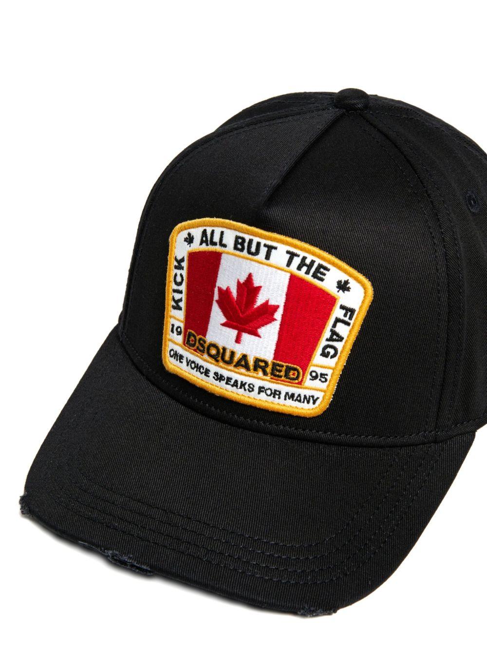 Cappello Canadian Flag Nero DQ3117D00YT DQ900 DSQUARED KIDS
