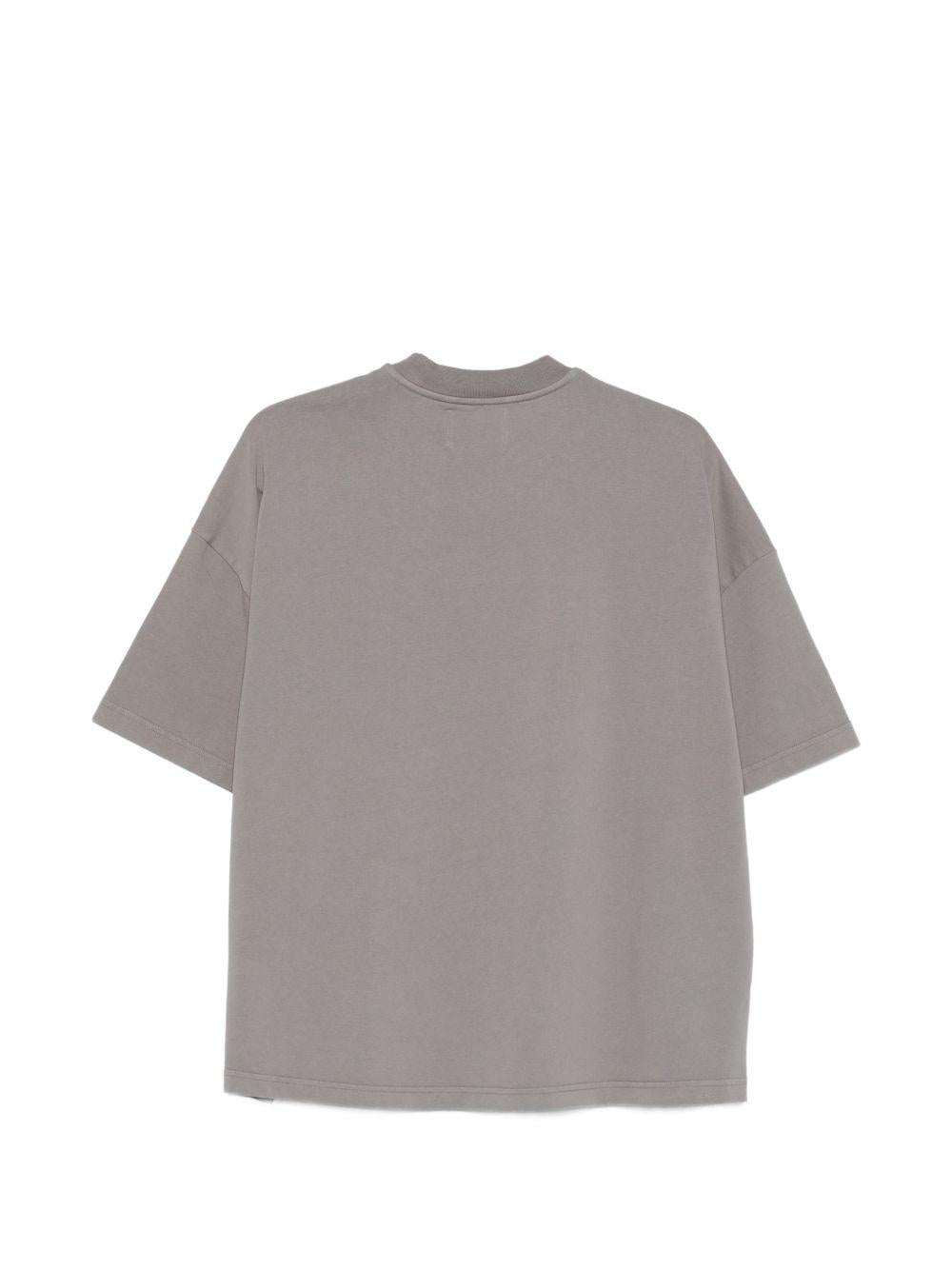 T-shirt oversize con logo spray TS002002 BRUSHEDNICKEL BONSAI