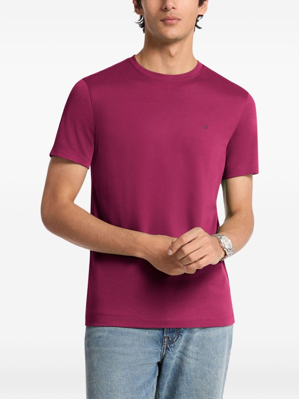 T-shirt girocollo bordeaux CF15FJ2C93 920 MICHAEL KORS