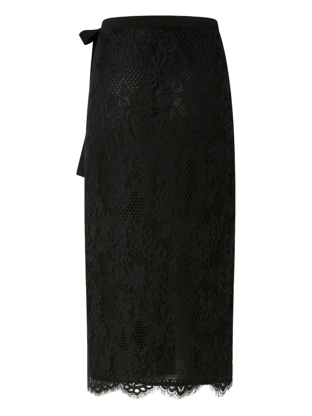 Gonna nera midi in pizzo - Preludio Moda