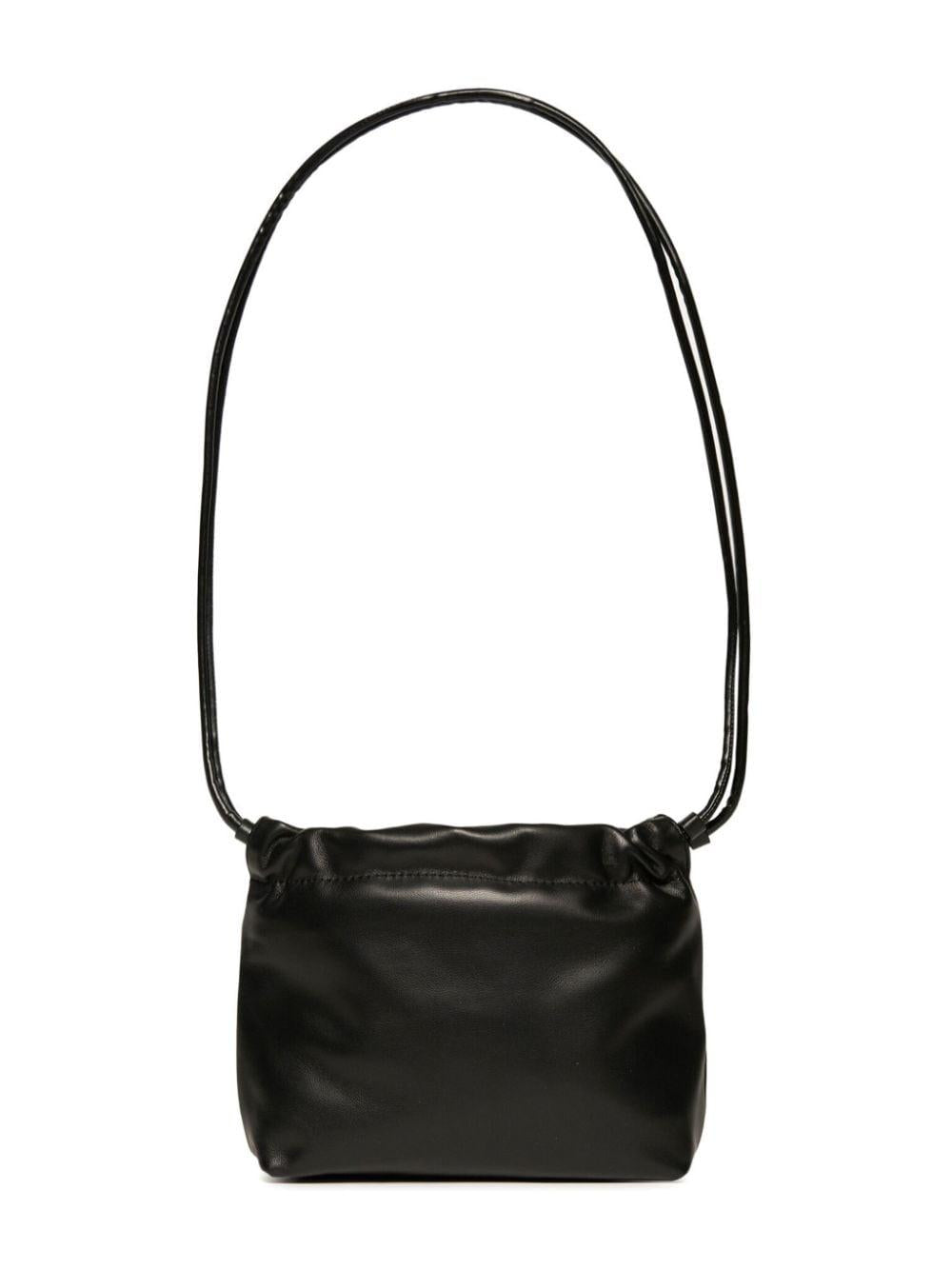 Borsa nero a secchiello con coulisse