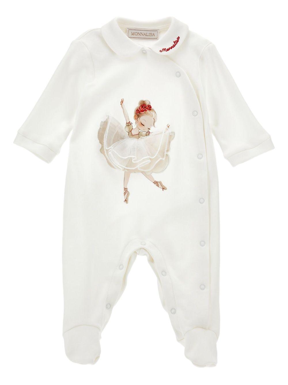 Corpo bianco a stampa grafica 35F2106000 0143 MONNALISA KIDS