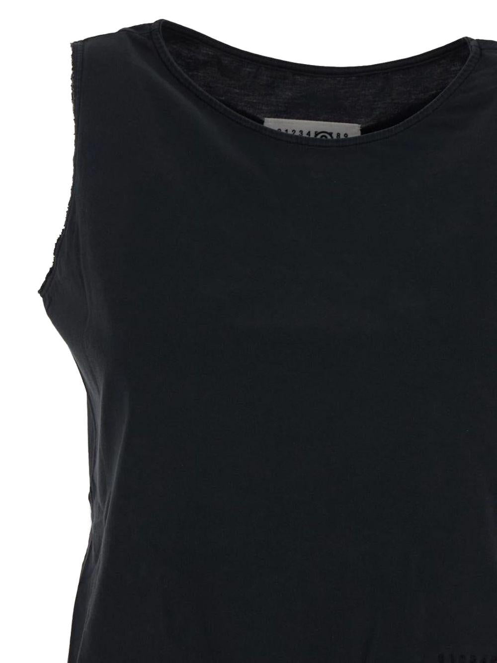 Canotta nera giro manica largo S62NL0053M20115 900 MM6 MAISON MARGIELA