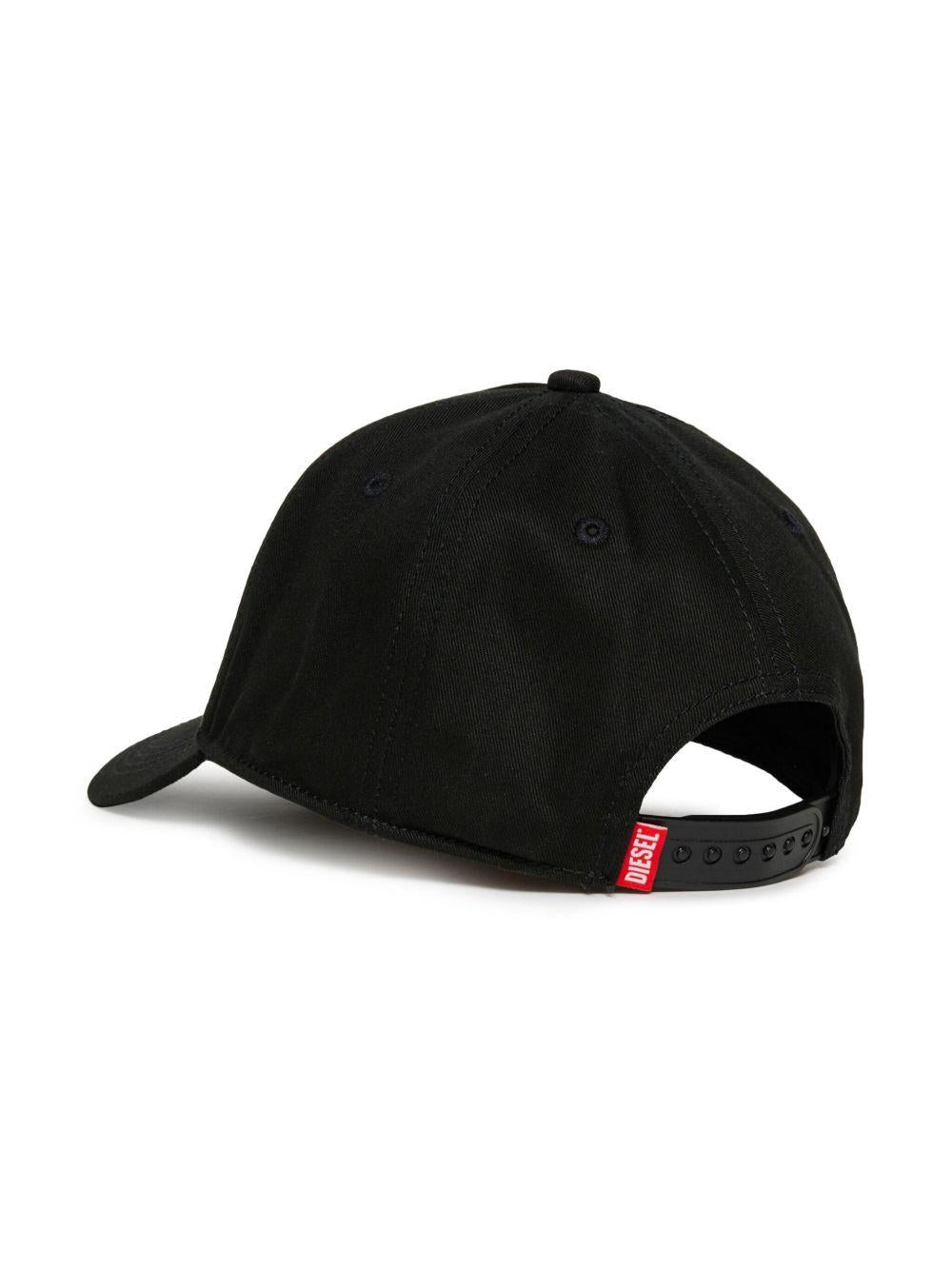 Cappello da Baseball in Cotone con Ricamo J02132KXA77 K900 DIESEL KIDS