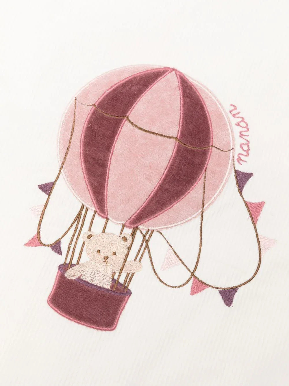 Coperta panna con ricamo palloncino - Preludio Moda