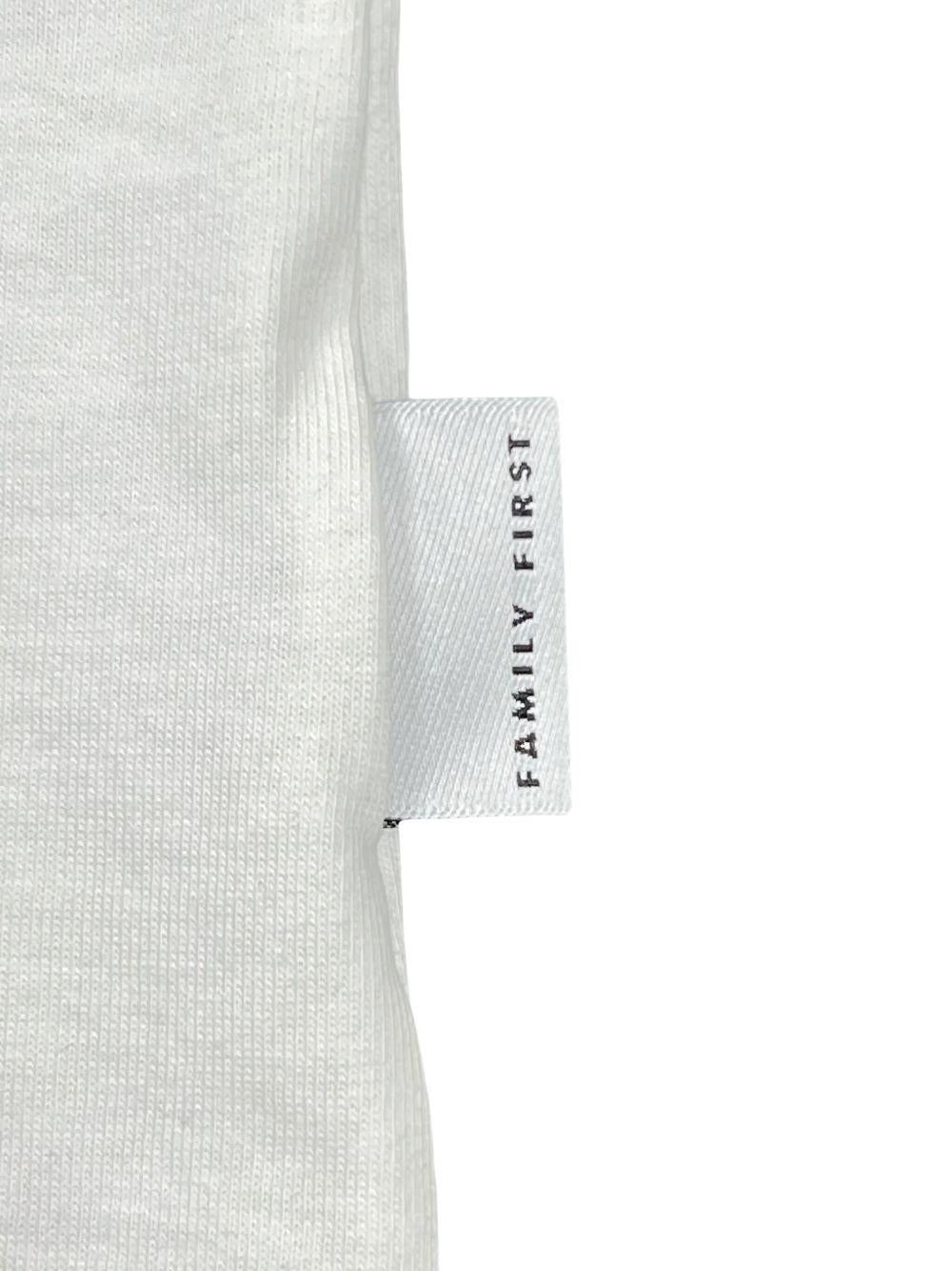 T-shirt bianca mini logo ricamo heart