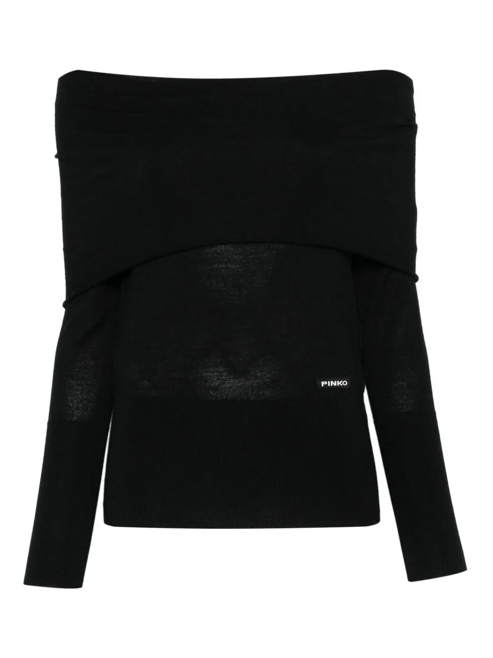 Top nero con spalle scoperte - Preludio Moda