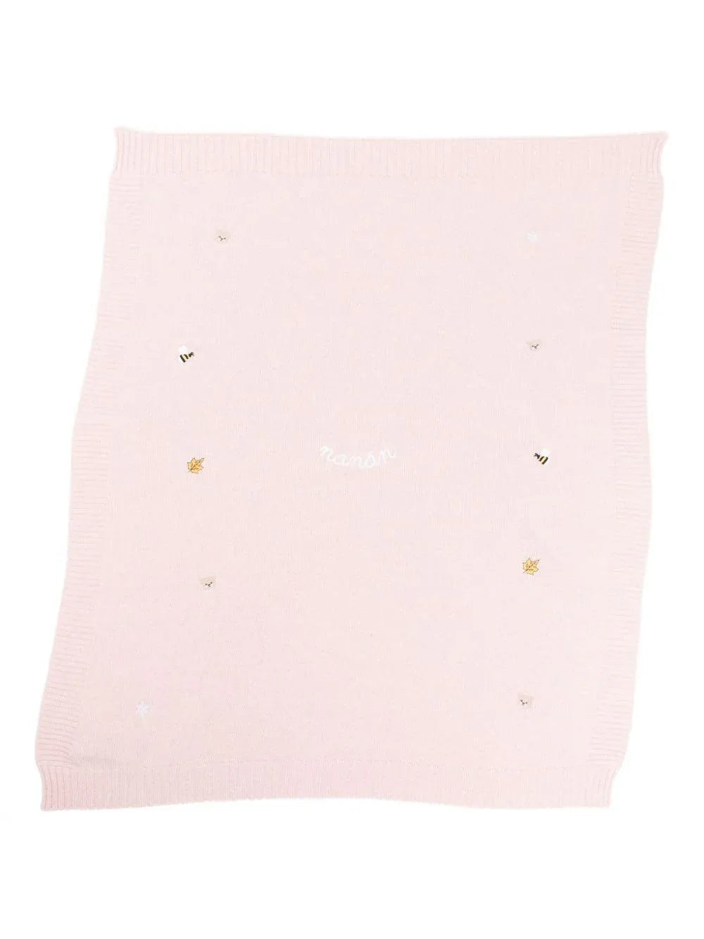 Sciarpa rosa chiaro con logo ricamato - Preludio Moda