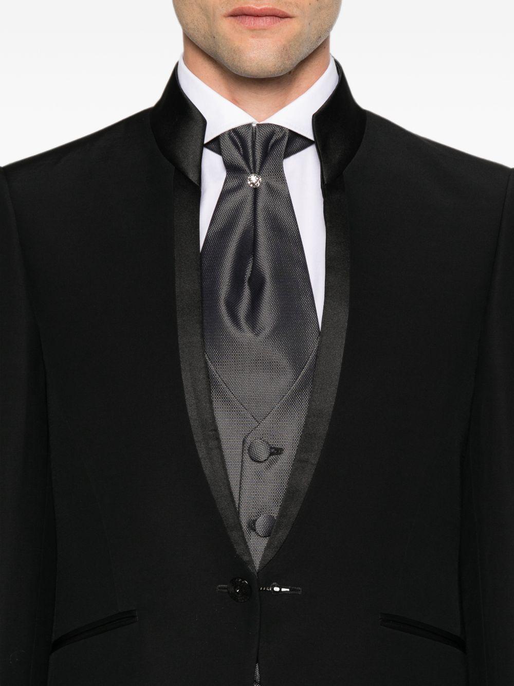 999 Abito Nero C/coreano C/accessorio 44JX145L107480 NERO CARLO PIGNATELLI