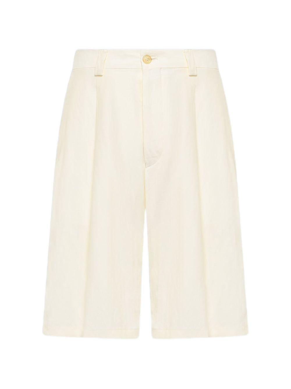 Bermuda in cotone a vita alta S6LAMASH090 036 LANEUS