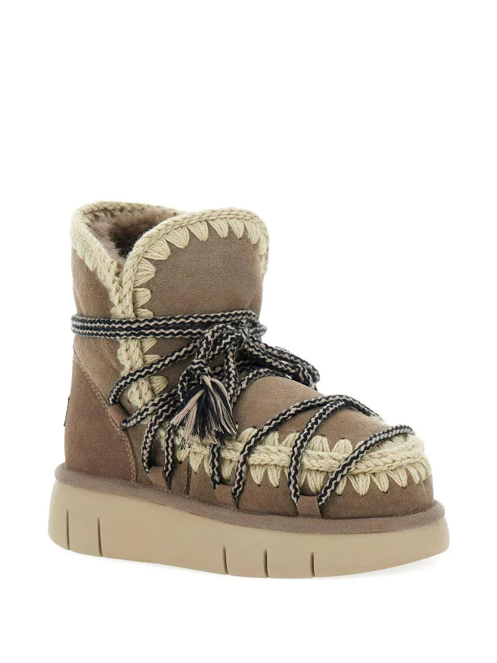 Stivali stringati grigio - Preludio Moda