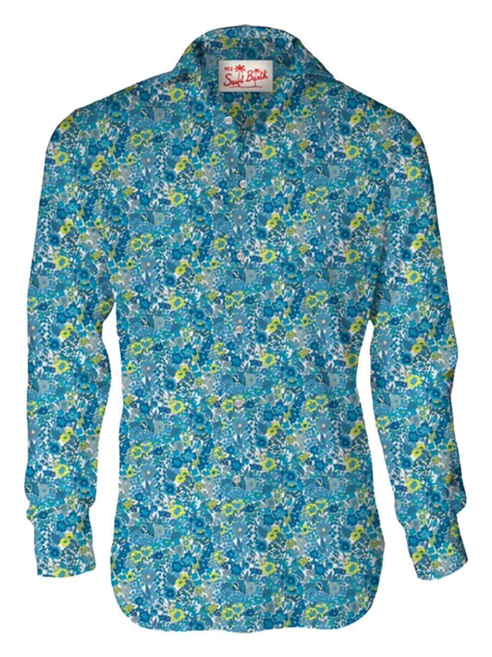 Camicia sikelia fantasia floreale all-over - Preludio Moda