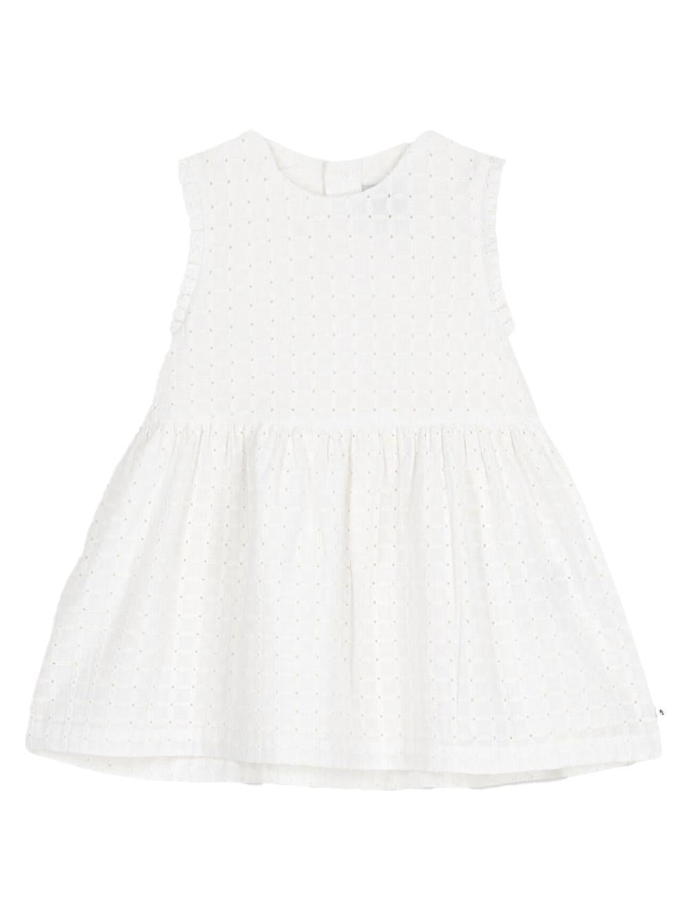 Abito crema in pizzo sangallo A0DCR 01 PETIT BATEAU KIDS