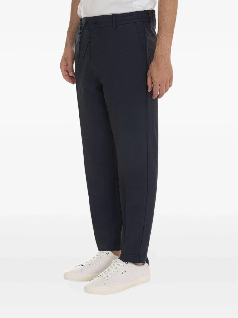 Pantaloni blu navy con coulisse - Preludio Moda