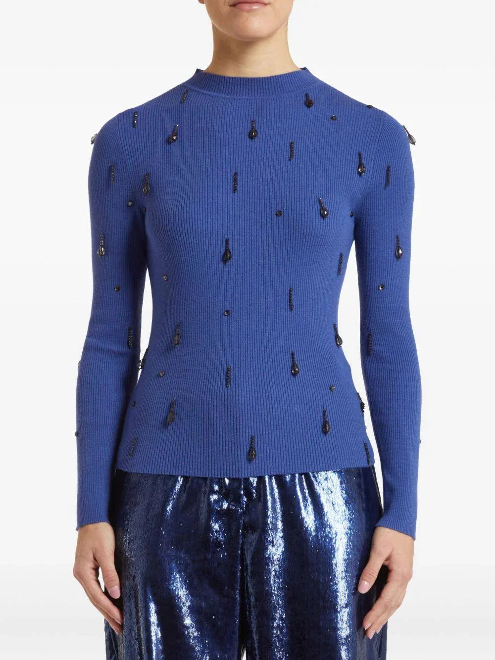 Maglia Apollo blu indaco - Preludio Moda