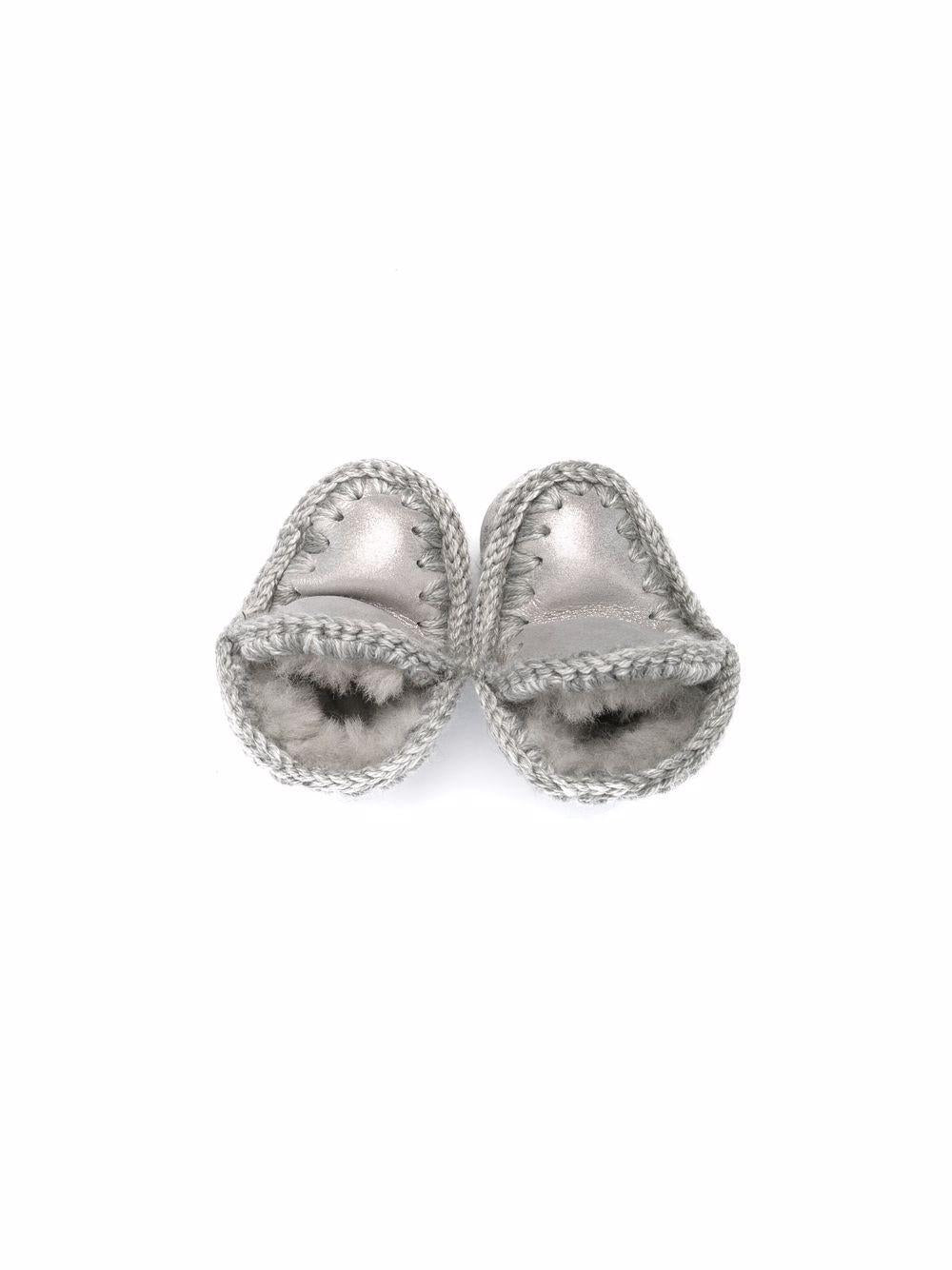 Stivaletto baby Eskimo in montone double face MUFI101000C MGSIL MOU KIDS