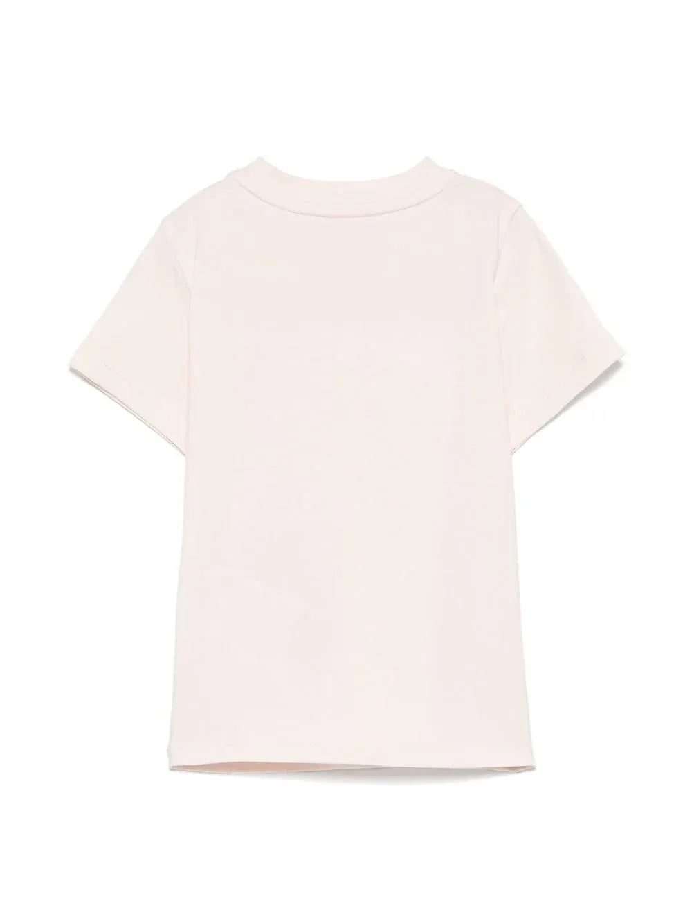 T-shirt rosa neonata logo ricamo - Preludio Moda