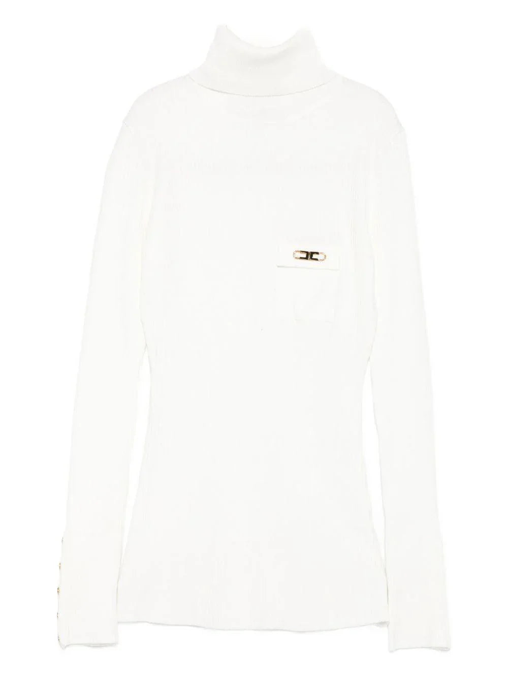 Maglione a Collo Alto con Polsini Abbottonati - Preludio Moda