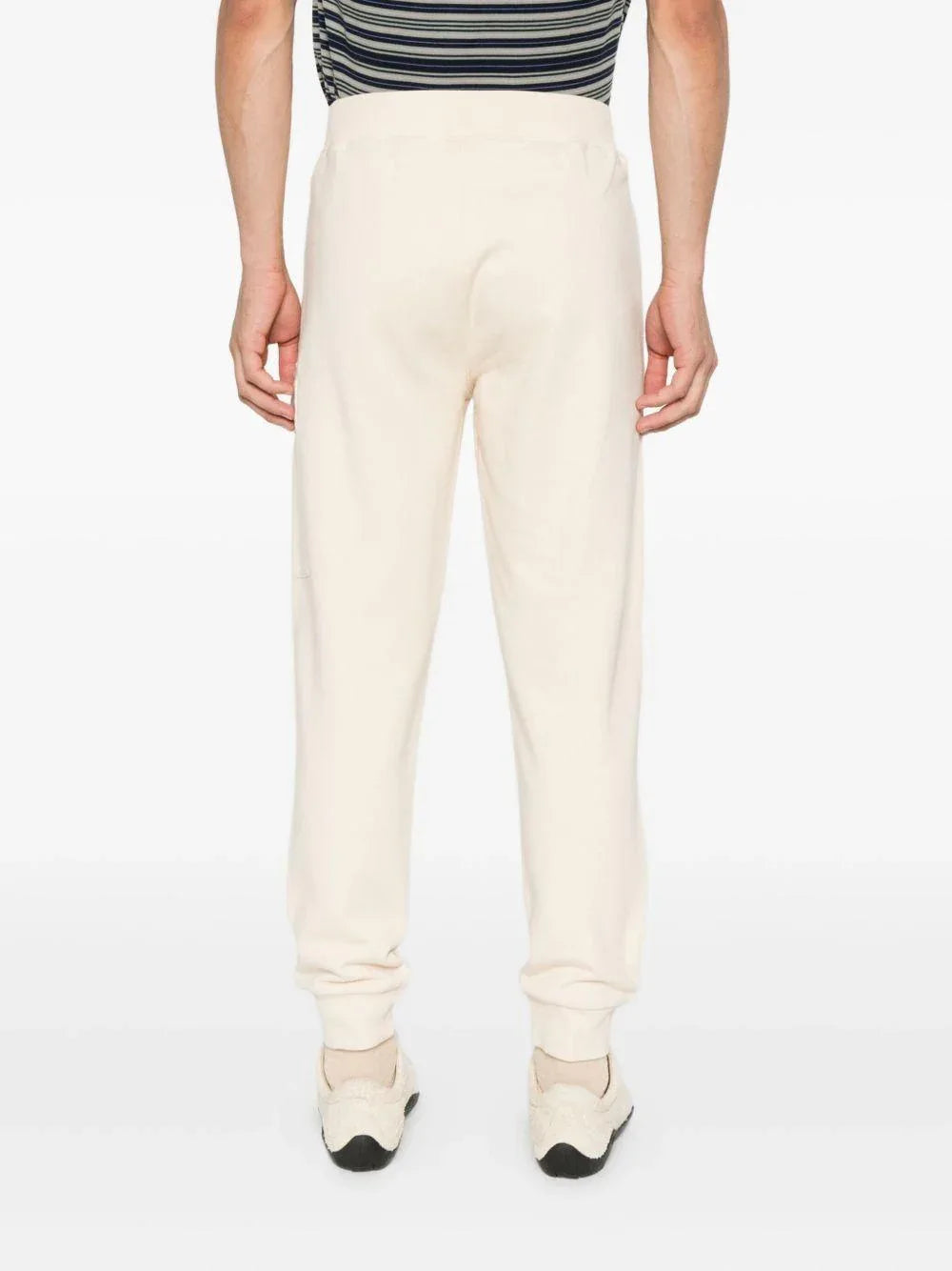 Pantaloni Cargo Beige in Cotone con Tasca Applicata - Preludio Moda