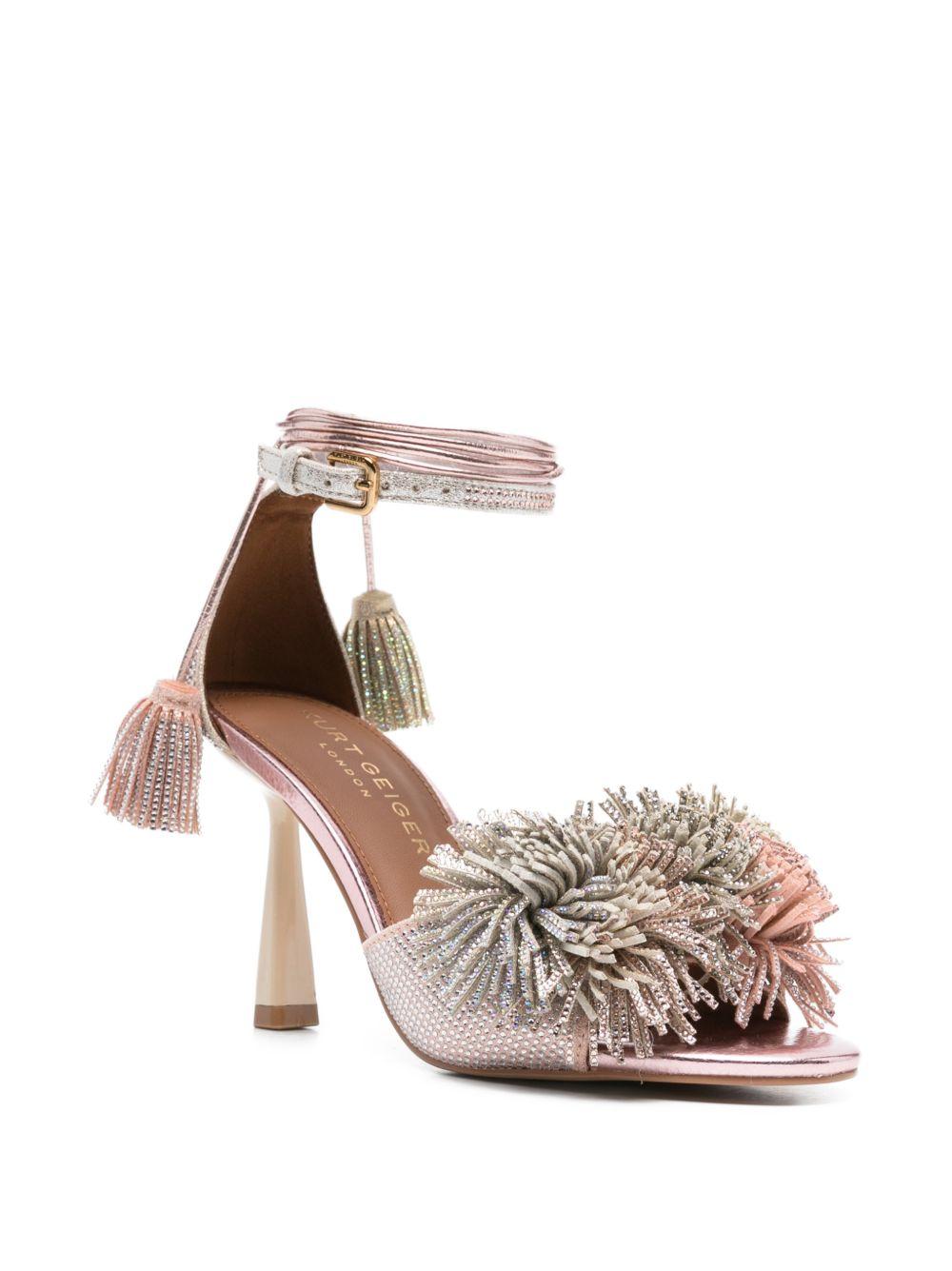 Sandali con tacco a stiletto e pon pon 4366165 209 KURT GEIGER